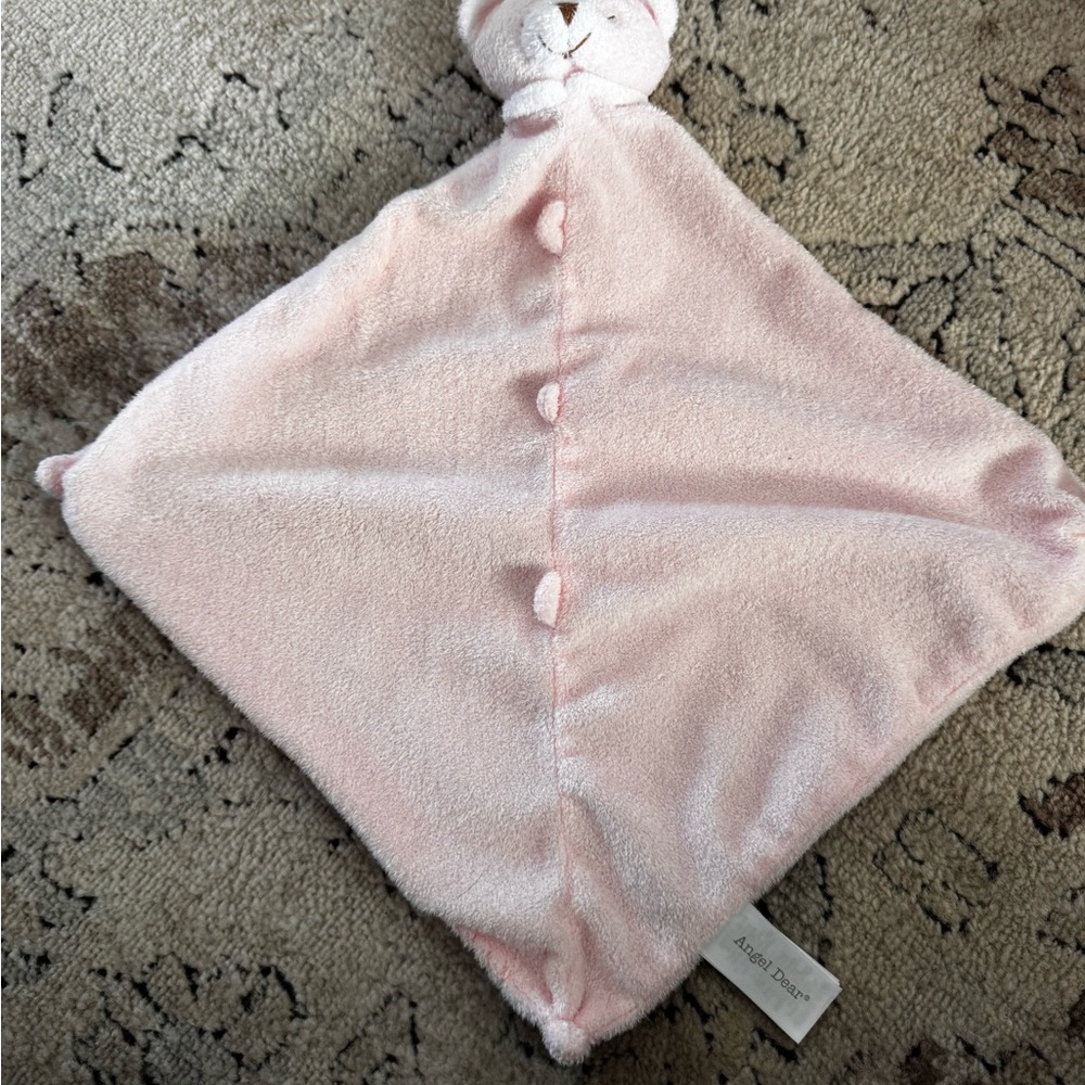 Angel Dear Pink Kids Lovey Blanket